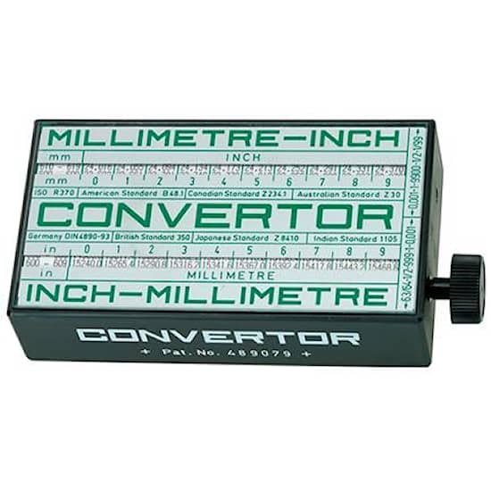 Format Convertor, Omvandlare mm-tum och omvänt, 60x30x110mm
