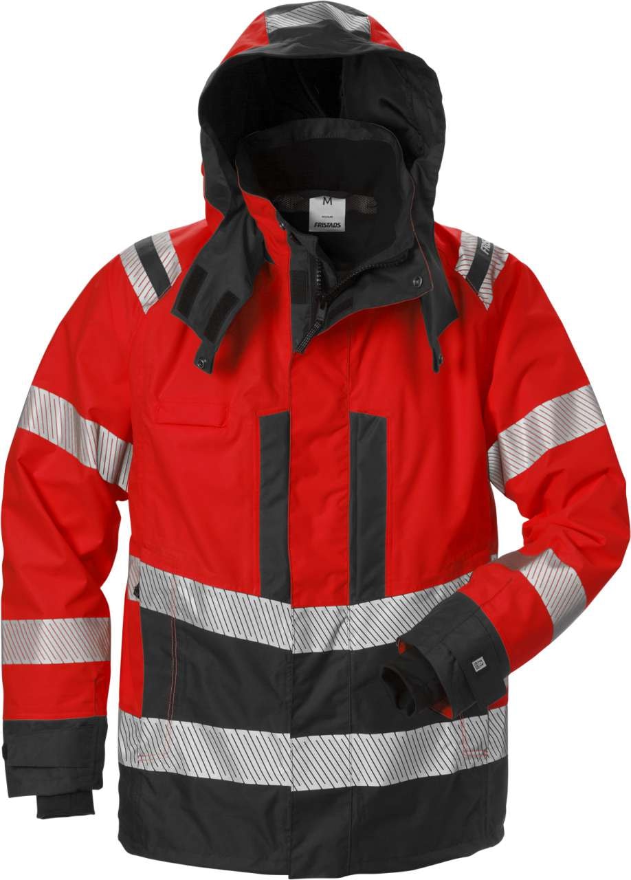 Fristads Høy synlighet Airtech® skalljakke cl 3 4515 GTT Hi-Vis Rød / Svart S