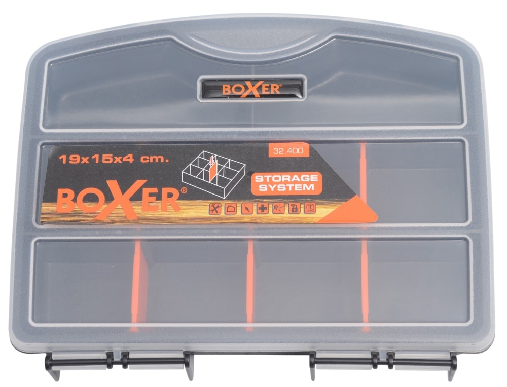 Boxer® sortimentlåda med 8 fack 19 x 15 x 4 cm.