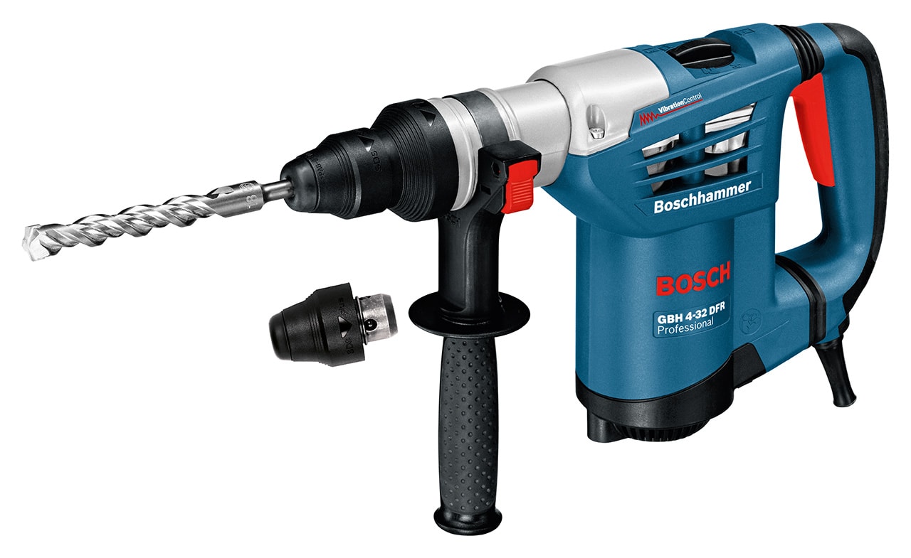 Bosch Borhammer med SDS plus GBH 4-32 DFR Professional i transportkoffert med dybdeanlegg