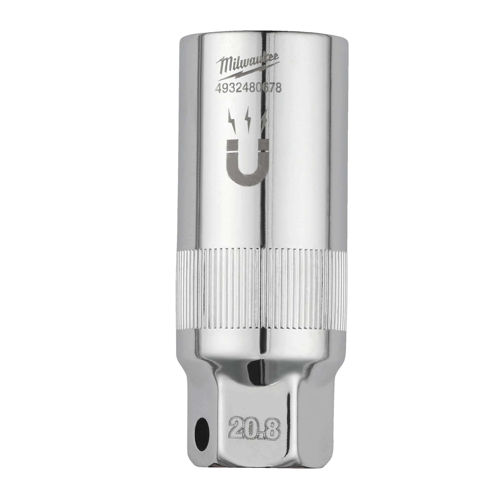 Milwaukee Tändstiftshylsa 3/8˝ Magnet 20,8Mm