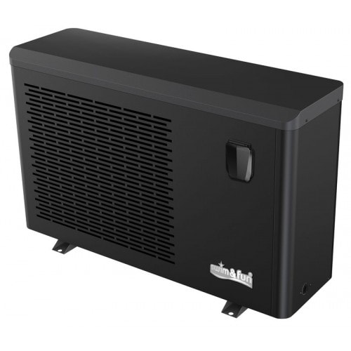 Swim & Fun Poolvärmepump Inverter WiFi 16kW Svart