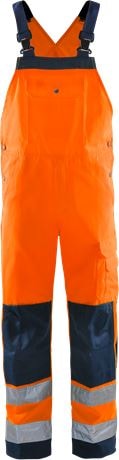 Fristads Hängslebyxa Varsel Kl 2 1001 TH Orange/Marinblå C62