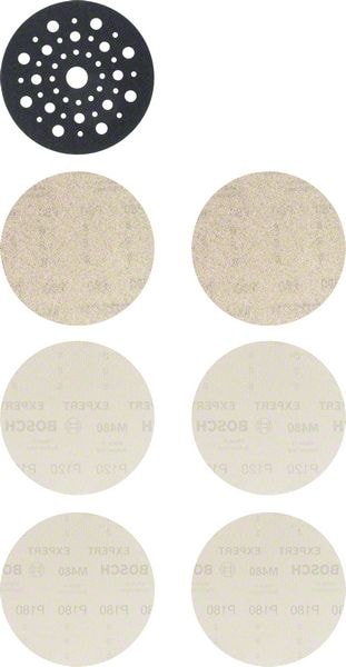 Bosch Aloitussarja Expert M480 epäkeskohiomakoneille 125 mm, 7 kpl