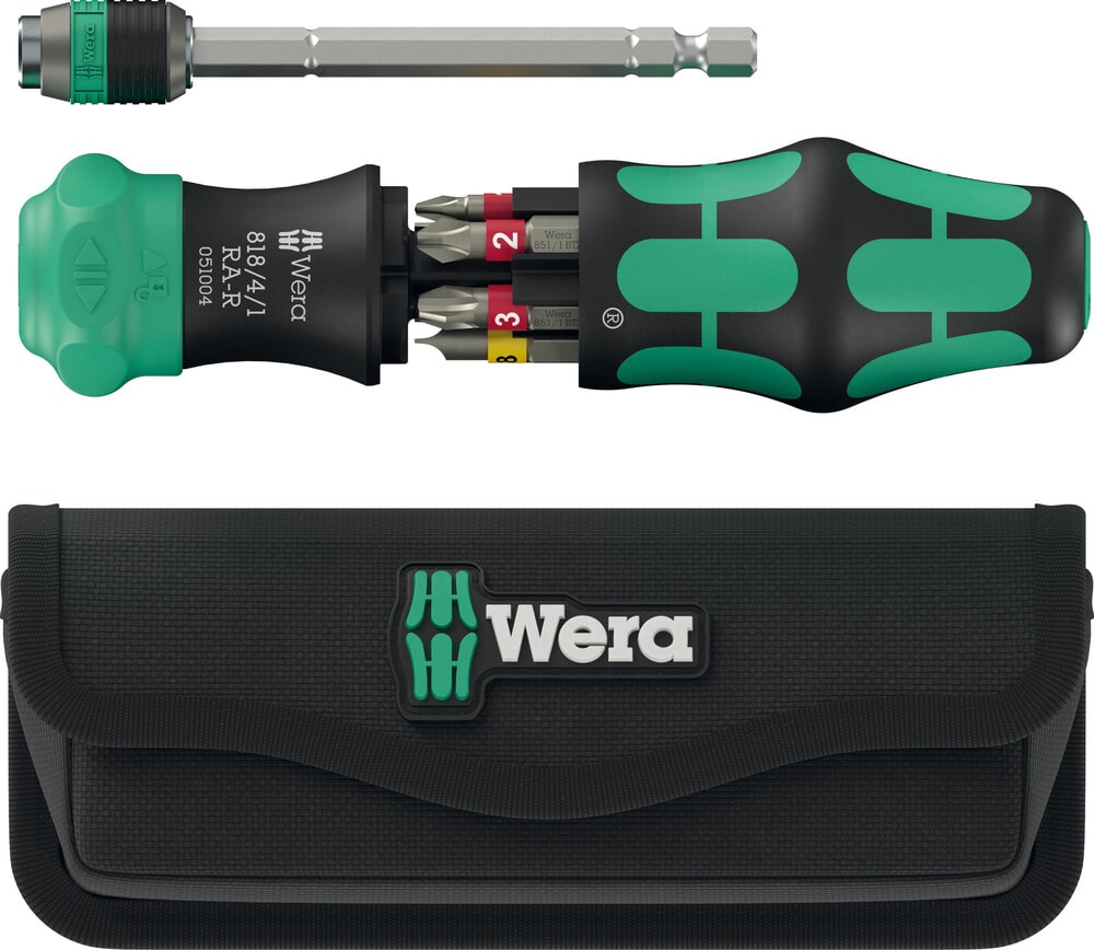 Wera Kraftform Kompakt 25 RA-R med fodral, 6 delar