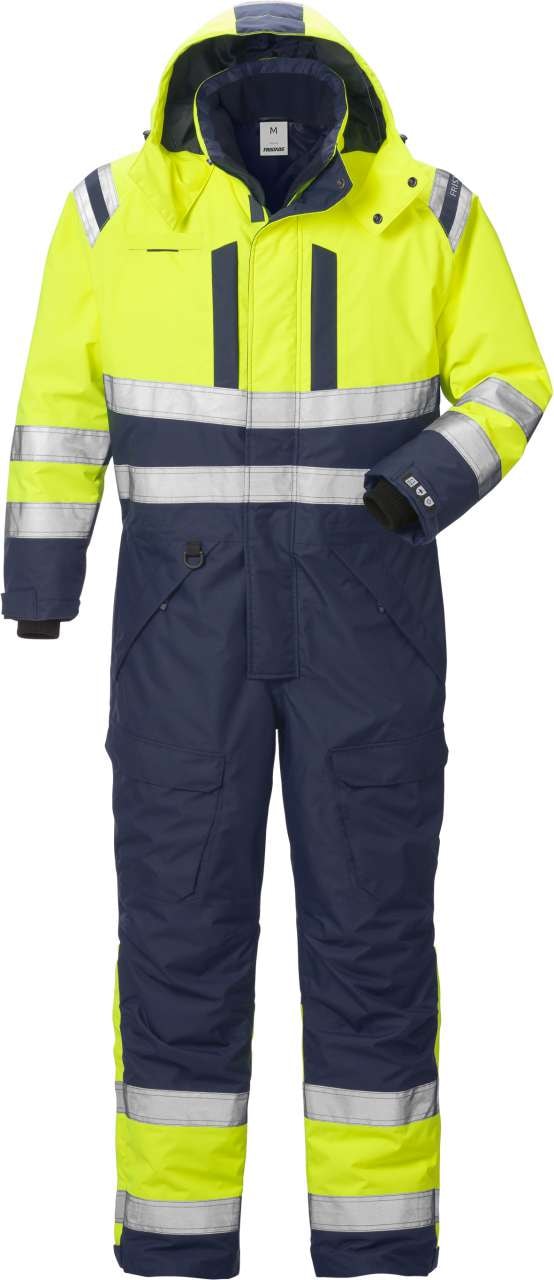 Fristads Vinteroverall Airtech® 8015 GTT, Klass 3 Varsel Gul/Marinblå M