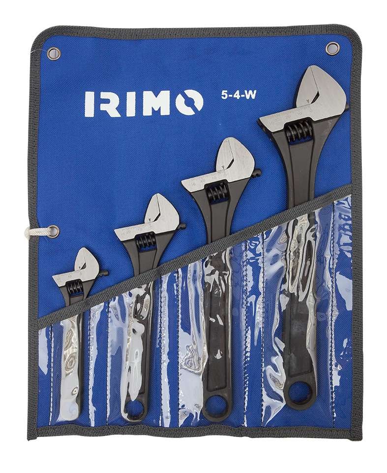 Irimo skiftenøkkel i sett 4 deler, i etui