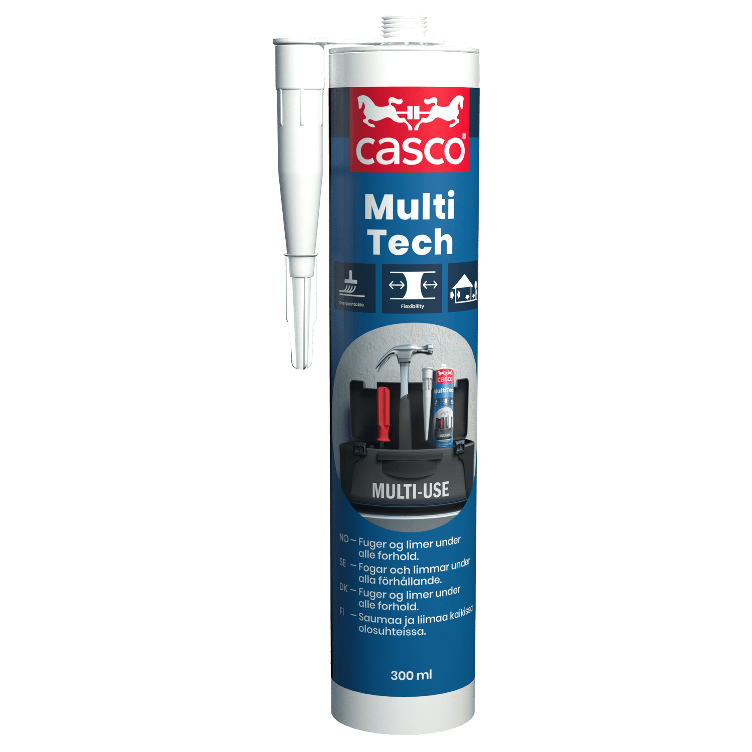 Casco Lim/Fogmassa MultiTech Light Grey 1500-N 300 ml