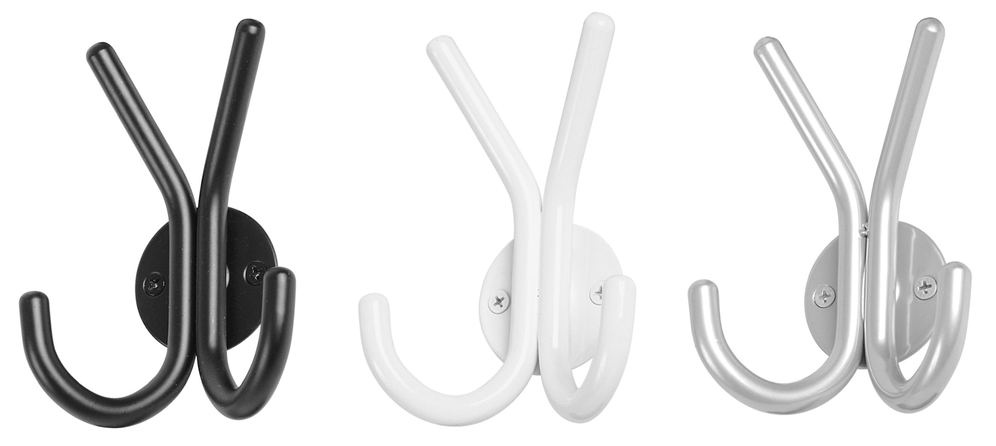 Home It® klädkrok enkel Ø 10 mm x 9 x 5 x 12,5 cm vit