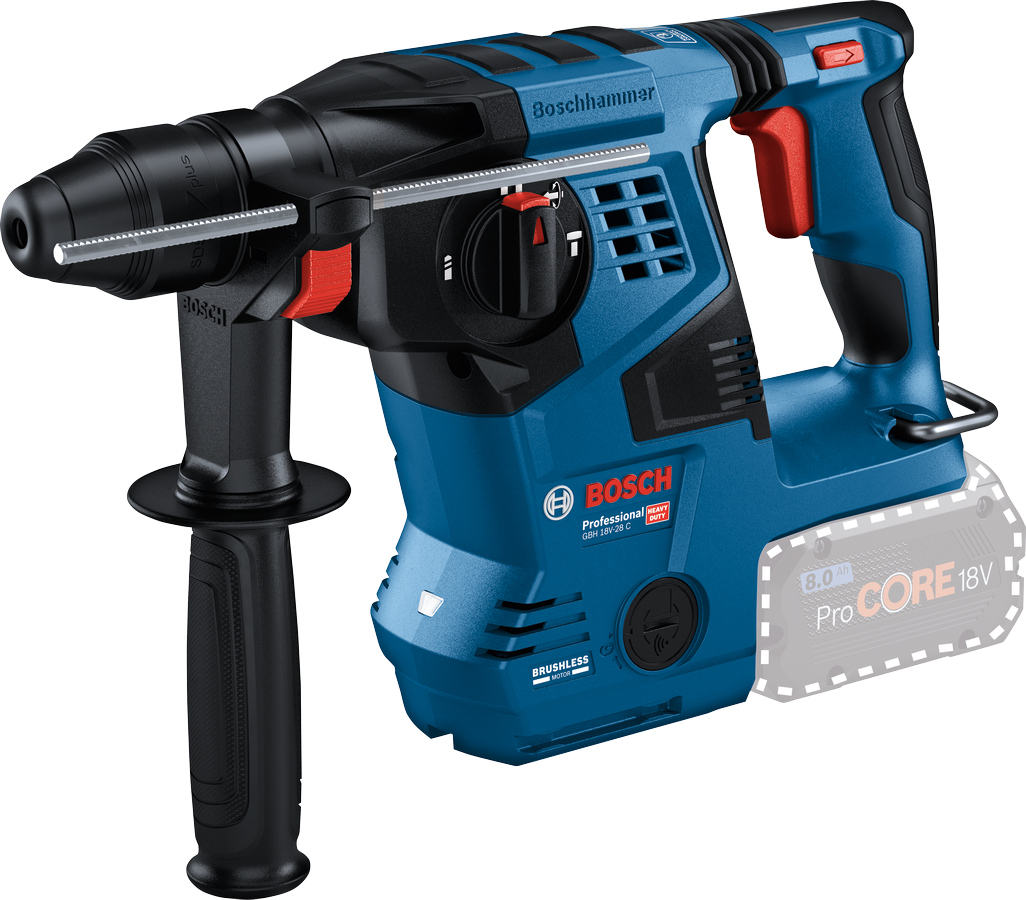 Bosch Borrhammare GBH 18V-28 C utan batteri och laddare L-Boxx -