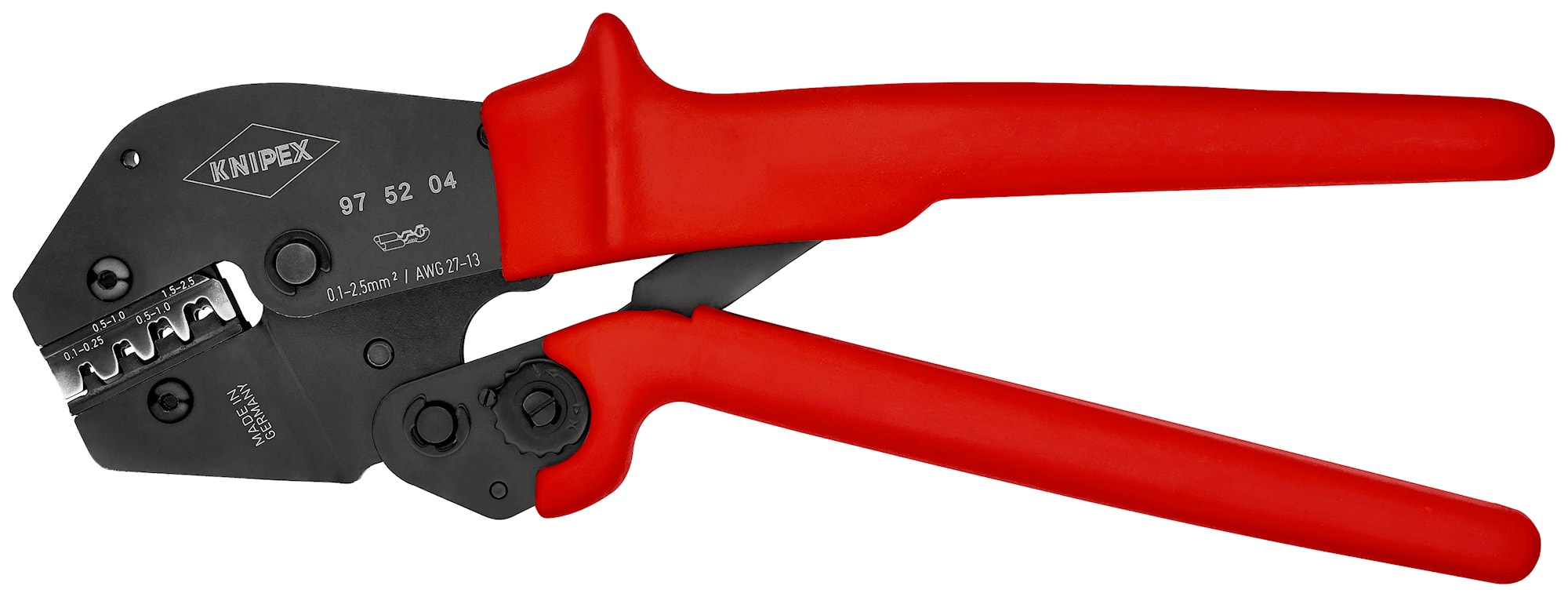 Knipex Presstång 9752 250mm för oisolerade kabelskor