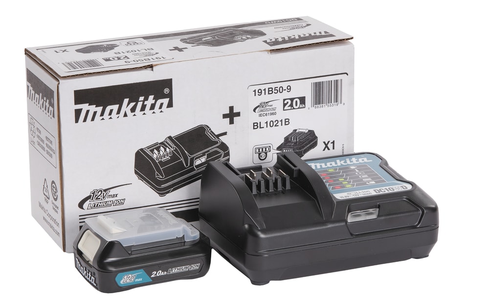 Makita Powerpack 12V: 1x2,0 Ah akku + laturi