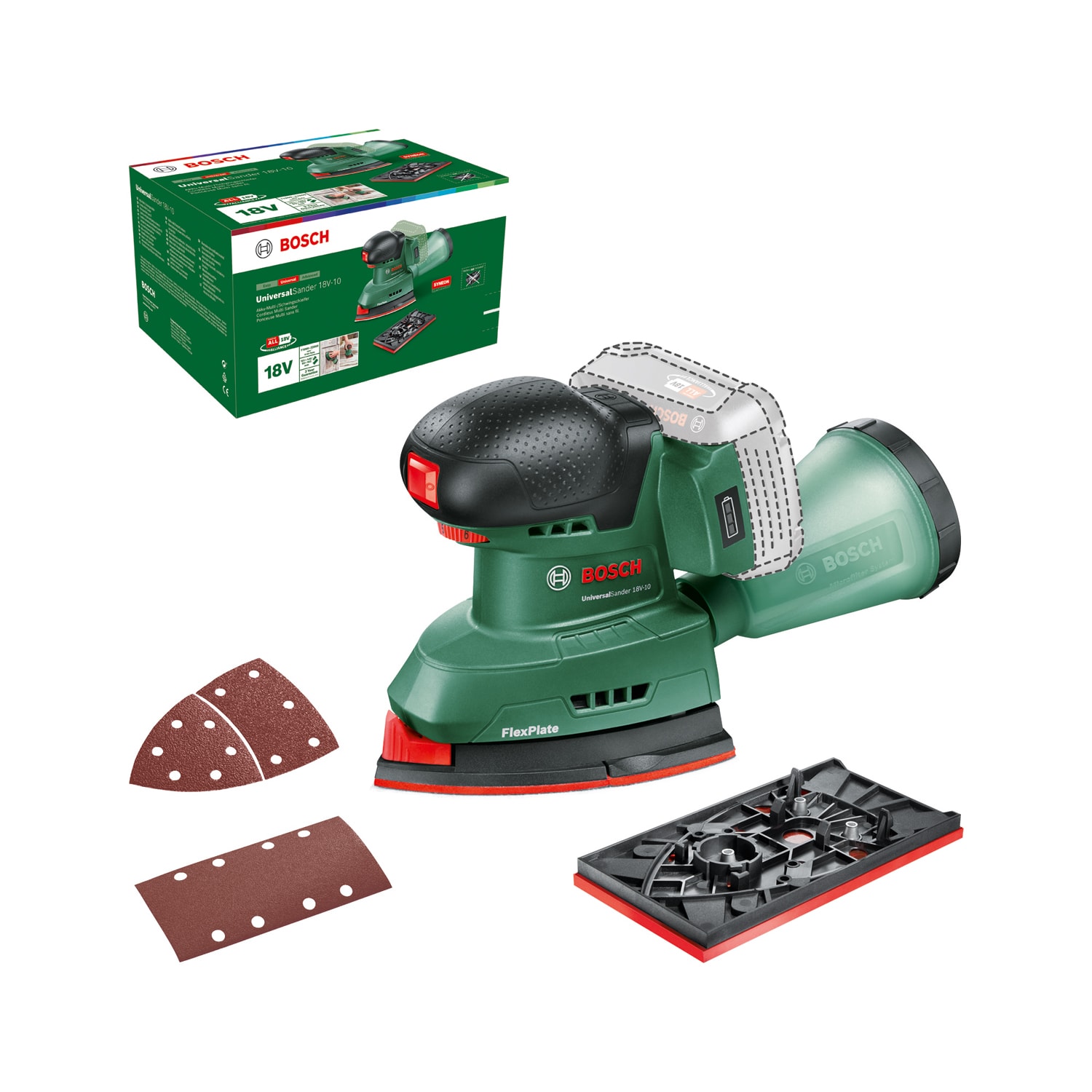 Bosch DIY Akkuhiomakone Universal 18V-10 Solo