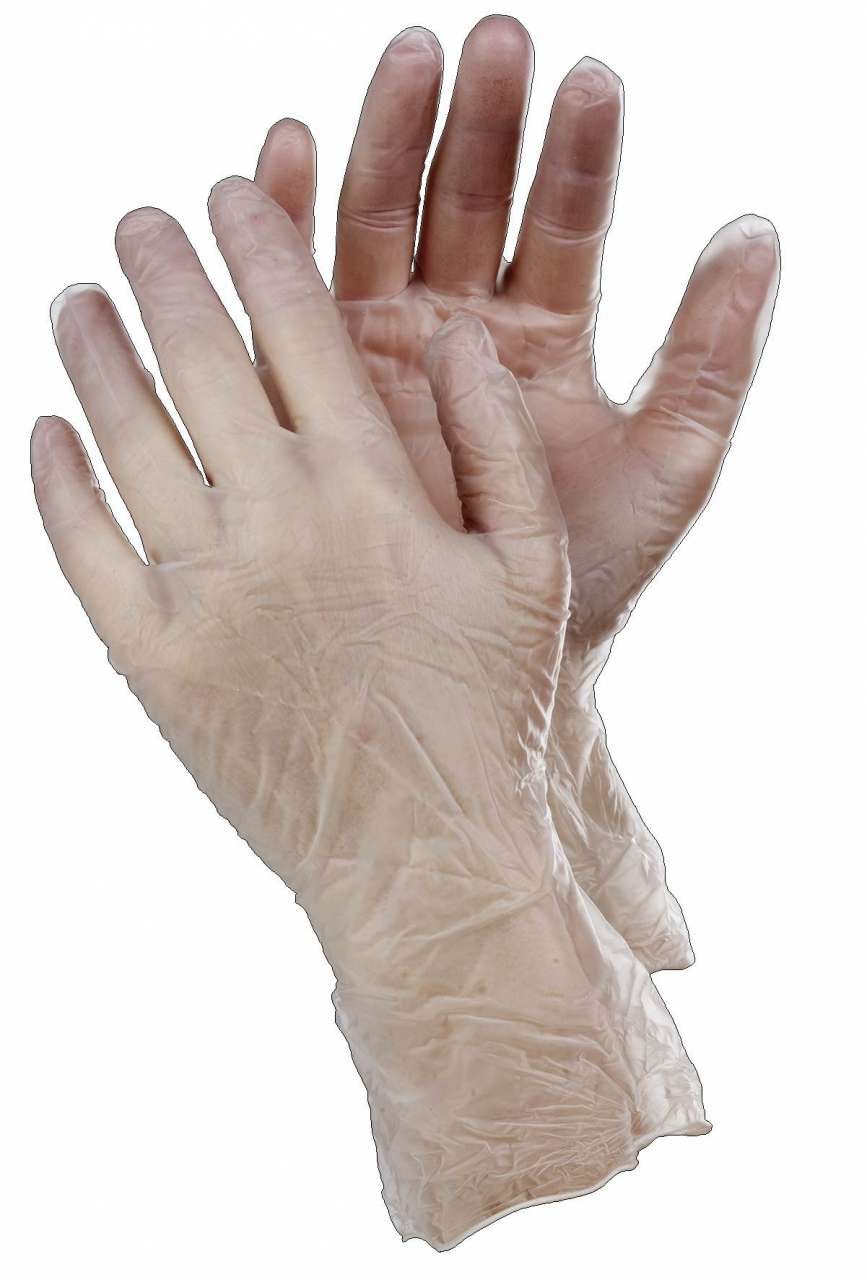 Tegera Engångshandske 825A, vinyl, puderfri, 100-pack