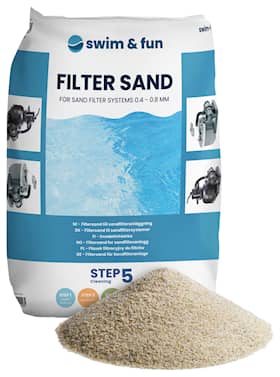 Swim & Fun-filtersand 0,4 - 0,8 mm, 18 kg