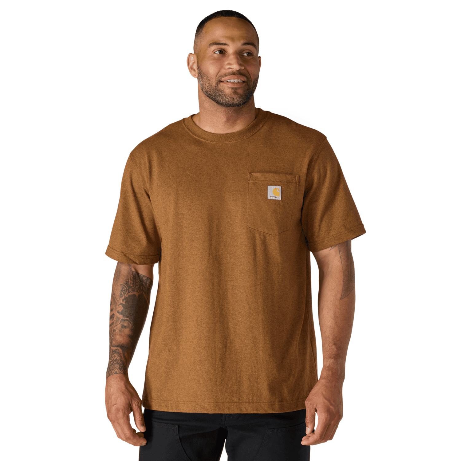 Carhartt Dearborn Relaxed Pocket T-Shirt Herr Carhartt Brown