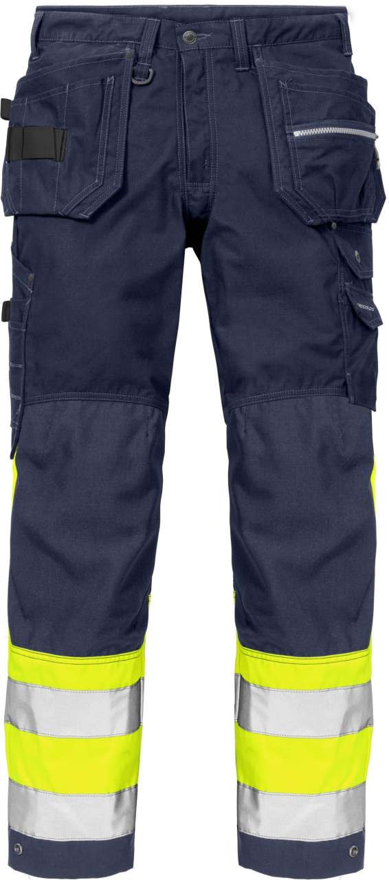 Fristads Hantverkarbyxa 2093 NYC Klass 1 Varselgul/Marinblå C46