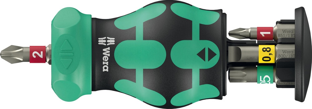 Wera Kraftform Kompakt Stubby-magasin RA 1, 6 delar