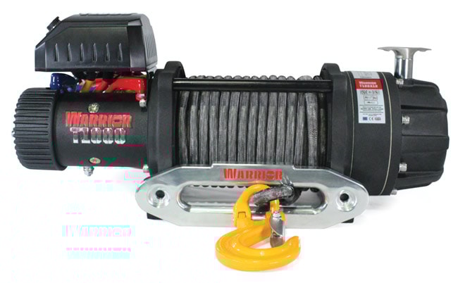 Warrior Winches T-1000 22,000lb Severe Duty Vinssi, 24V, Armortek Extreme
