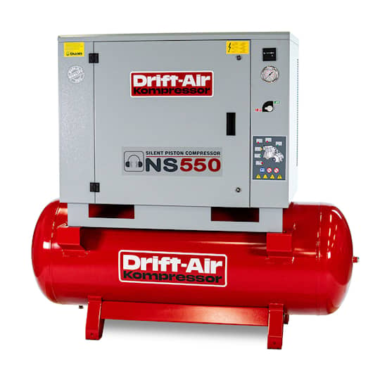 Drift-Air Kompressor Ljudisolerad 5,5 hk 270 l 490 l/min 400 V