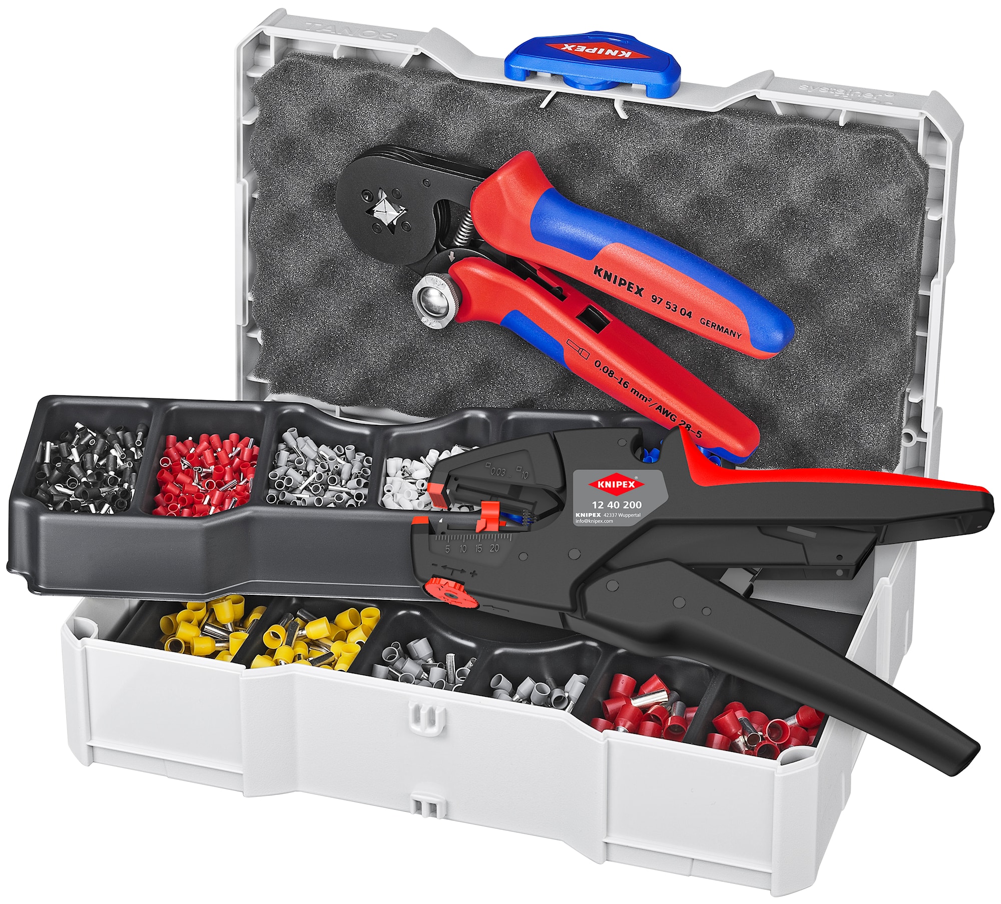 Knipex Ändhylssats 979010 med verktyg 1252 delar