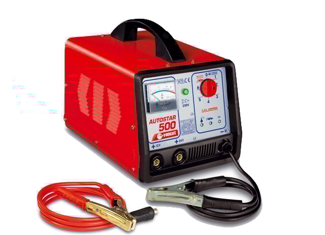 Helvi Batterilader m/starthjælp Autostar 500 12/24V