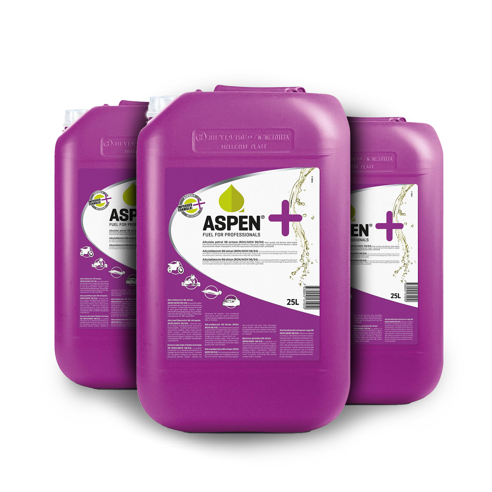 Aspen+ Halvpall 12st 25L Alkylatbensin -
