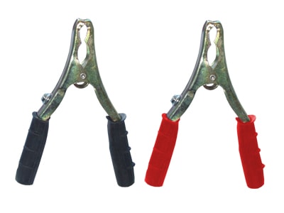 Helvi Akkulaturin +/–-puristimet, Kit 40 A