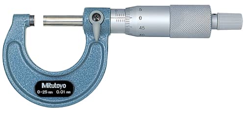 Mitutoyo Mikrometer 103 utvändig, metrisk, 0,01mm, hårdmetallbelagd