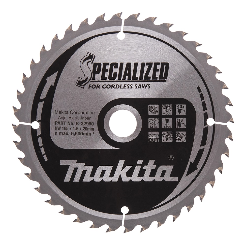Makita Sågklinga för trä 165x20x1,6mm 40T