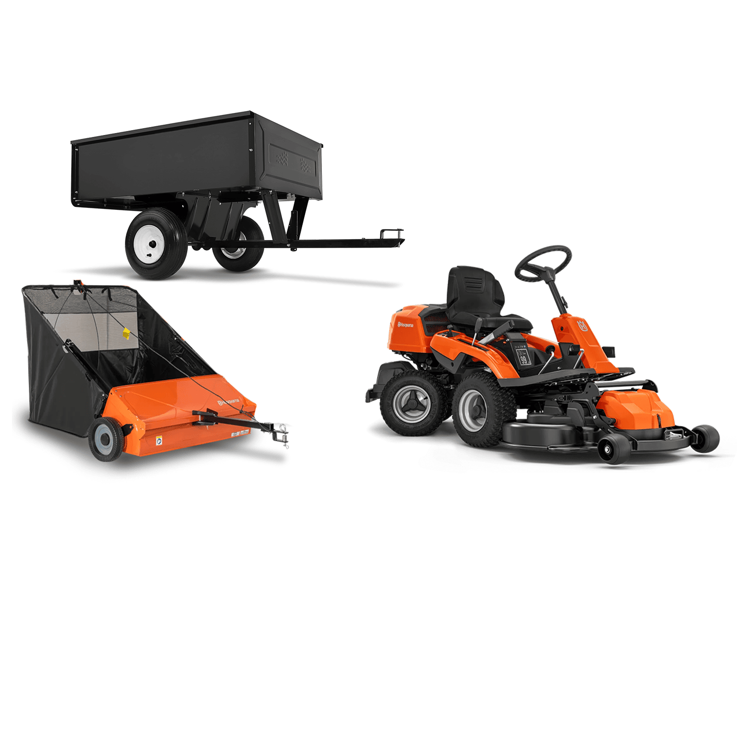 Husqvarna 214TC Åkgräsklippare med Redskapspaket