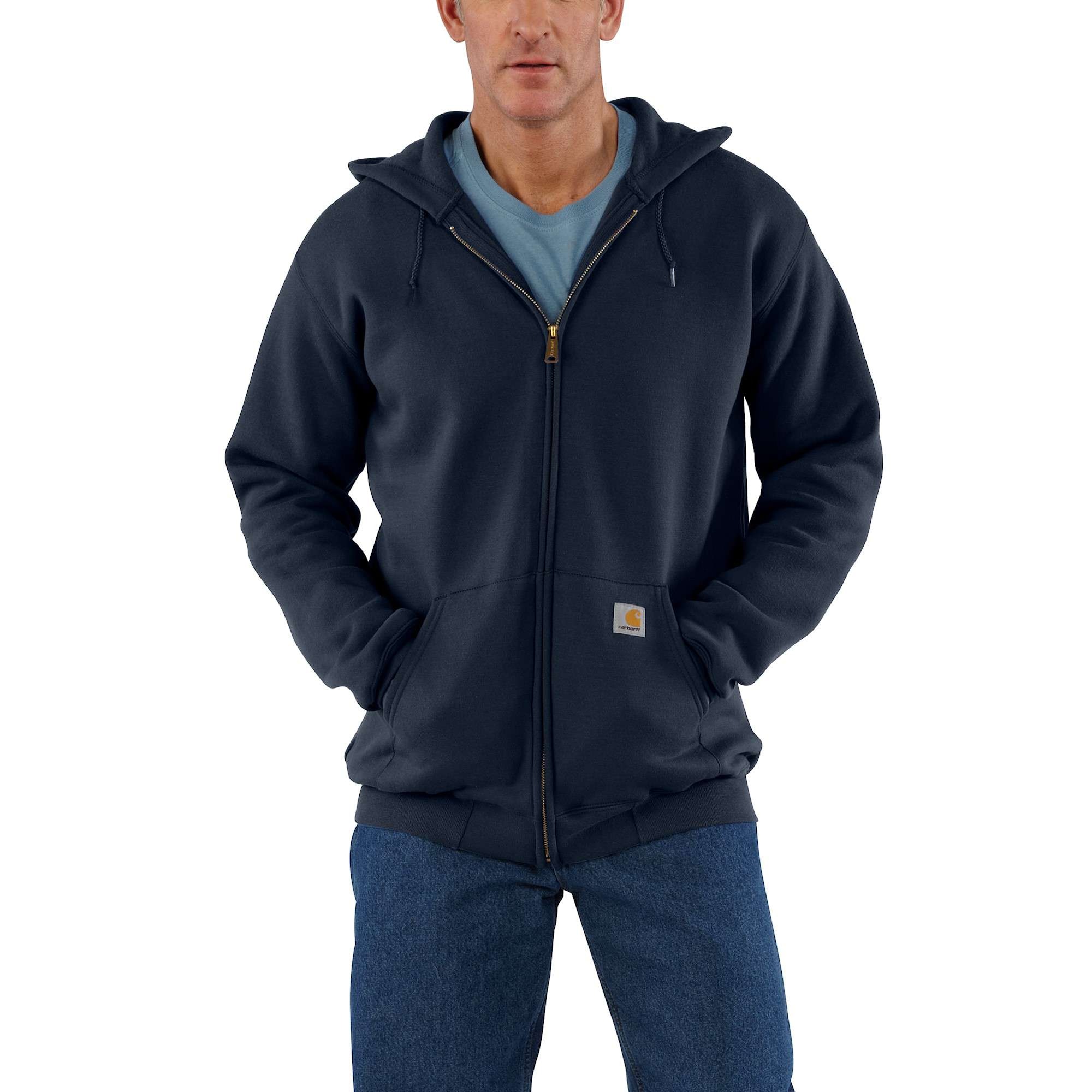 Carhartt Hoodie med dragkedja Herr New Navy XXL