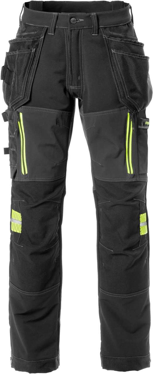 Fristads Rakentajan stretch housut naisten 2569 STP Musta 38