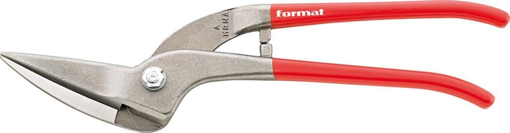 Format Takplåtsax 350mm, höger, rostfri, härdad 58 HRC