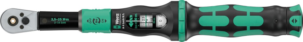 Wera Momentnyckel Click-Torque Lock A 6 R/L, justerbar