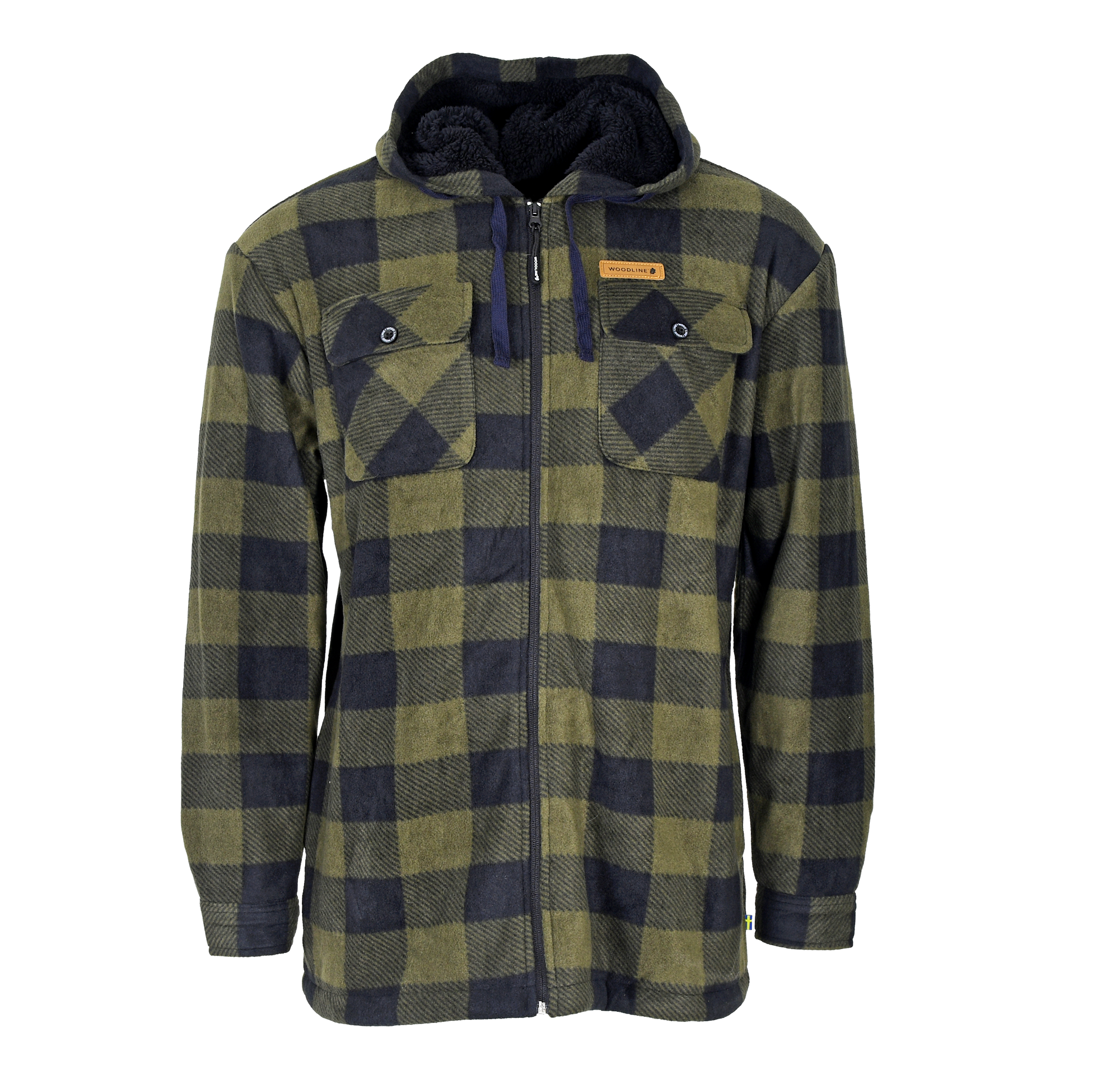 Woodline Fleecejacka Canada Grön XL -
