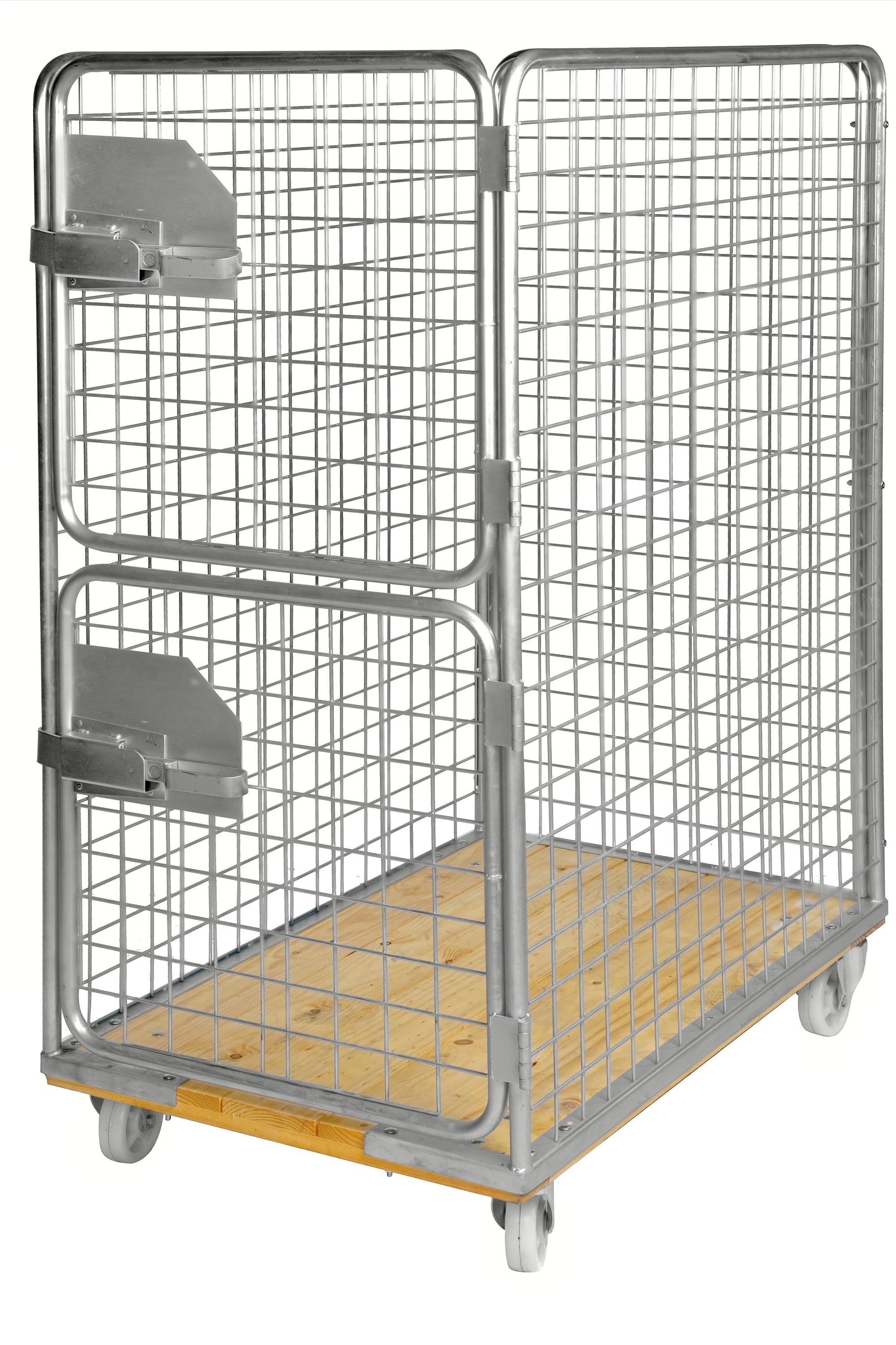 Rullakontti KM80B, puupohja, 1200x750x1700 mm, 800 kg, sähkösinkitty