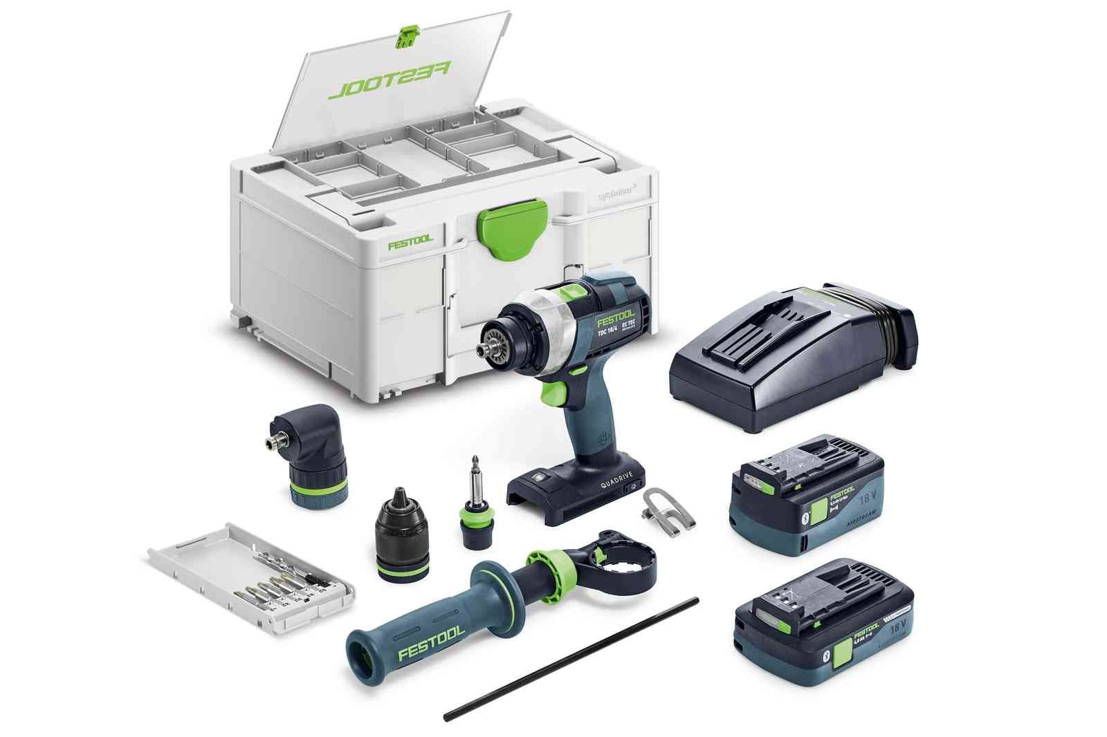 Festool Skruvdragare TDC 18/4 5,0/4,0 I-Set QUADRIVE