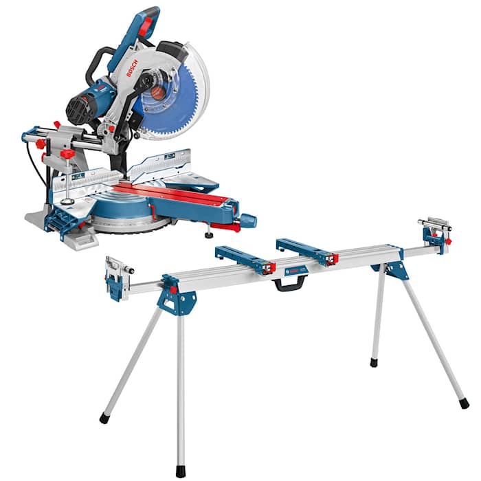 Bosch kapp- og symaskin GCM 12 SDE med stativ GTA 3800