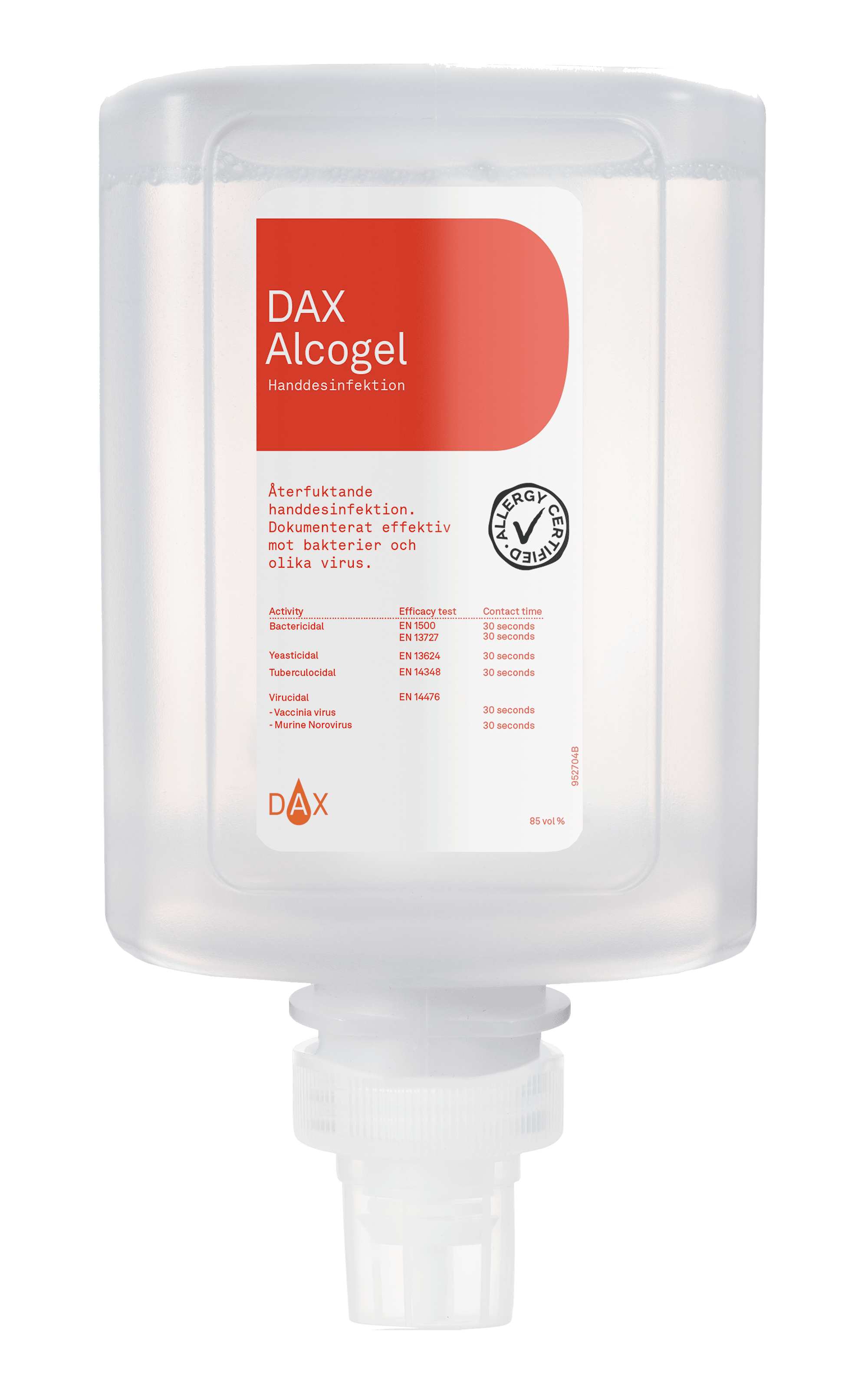 DAX Alcogel refill Handdesinfektion