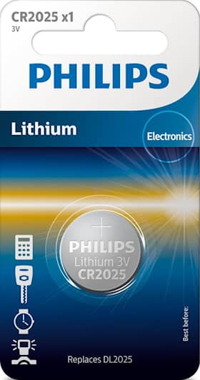 Philips battericelle litium CR2025
