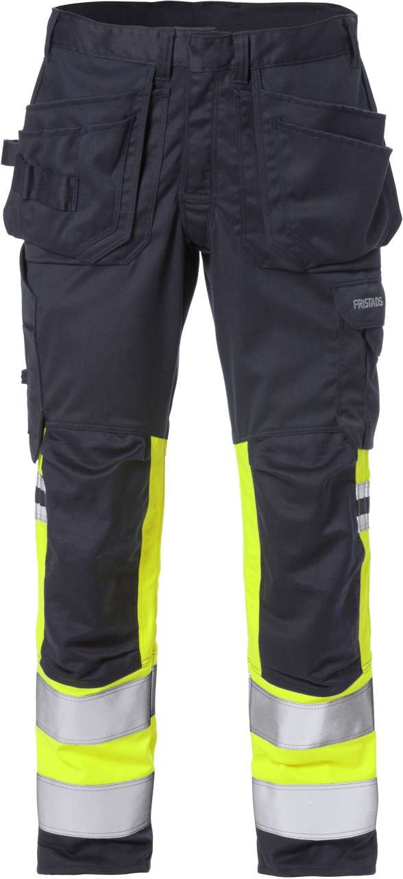 Fristads Byxa stretch Flamestat 2163 ATHF Klass 1 Varselgul/Marinblå C46