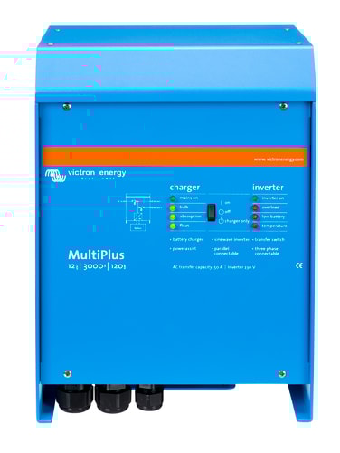 Victron Energy Inverter/laddare MultiPlus 12V/3000W/120A IP21 -