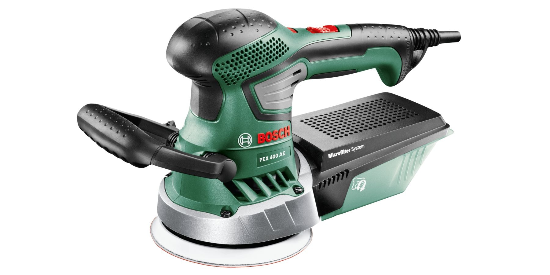 Bosch Excenterslip PEX 400 AE med tillbehör -