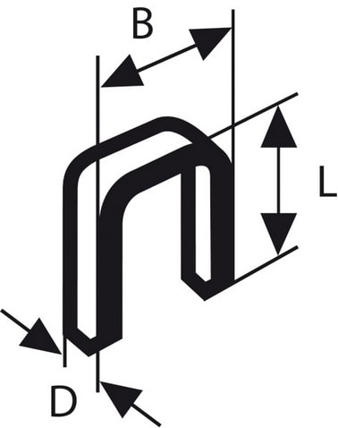 Bosch Nitojan hakaset TK40, 5,8 mm, 5000 kpl