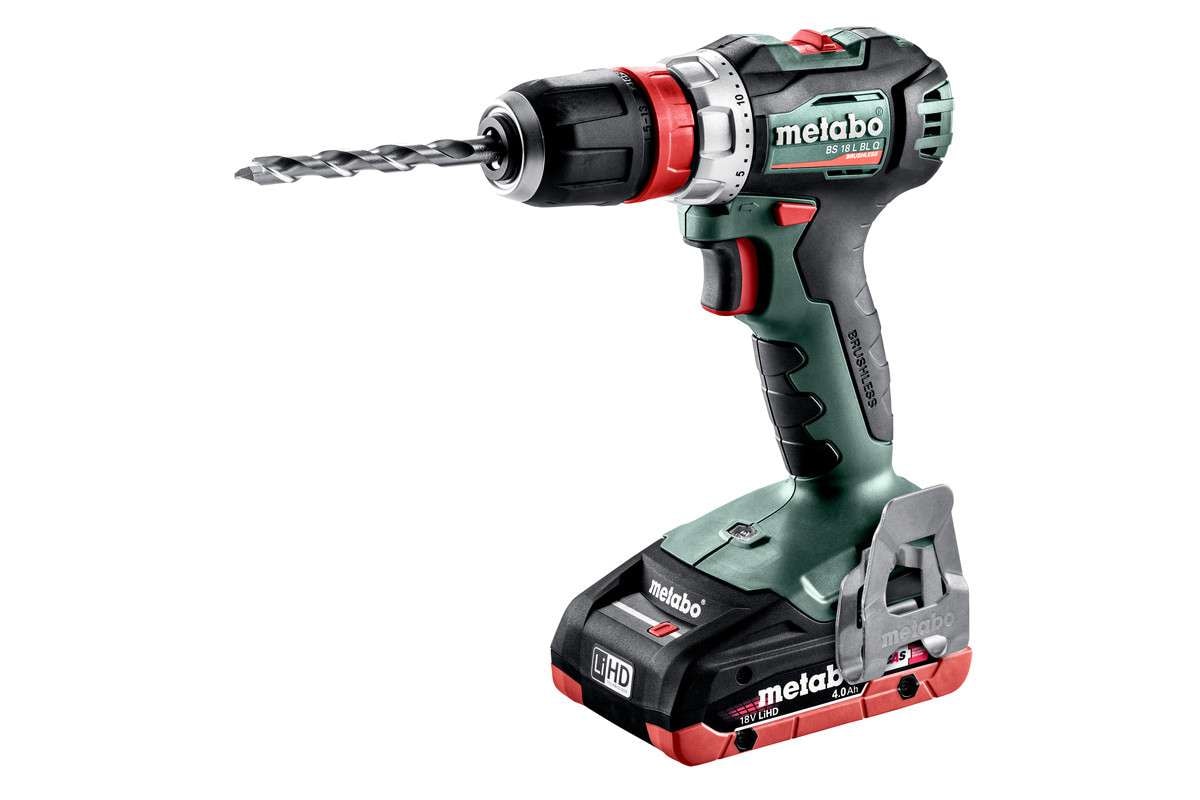 Metabo Borrskruvdragare BS 18 L BL Q med 2st 4,0Ah LiHD-batterier och laddare ASC 55