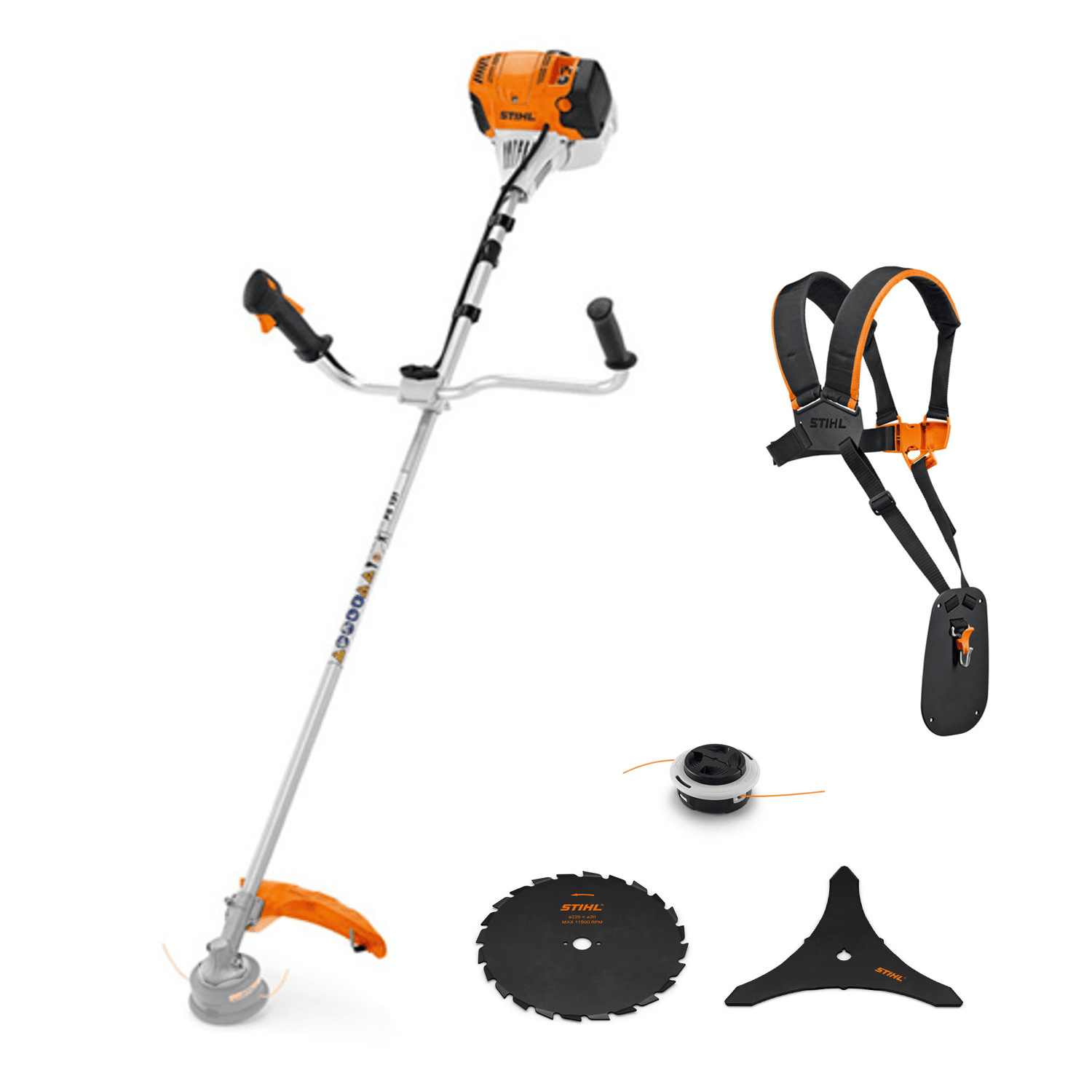 Stihl FS 131 buskrydder inkl. seletøy og tre skjæresett