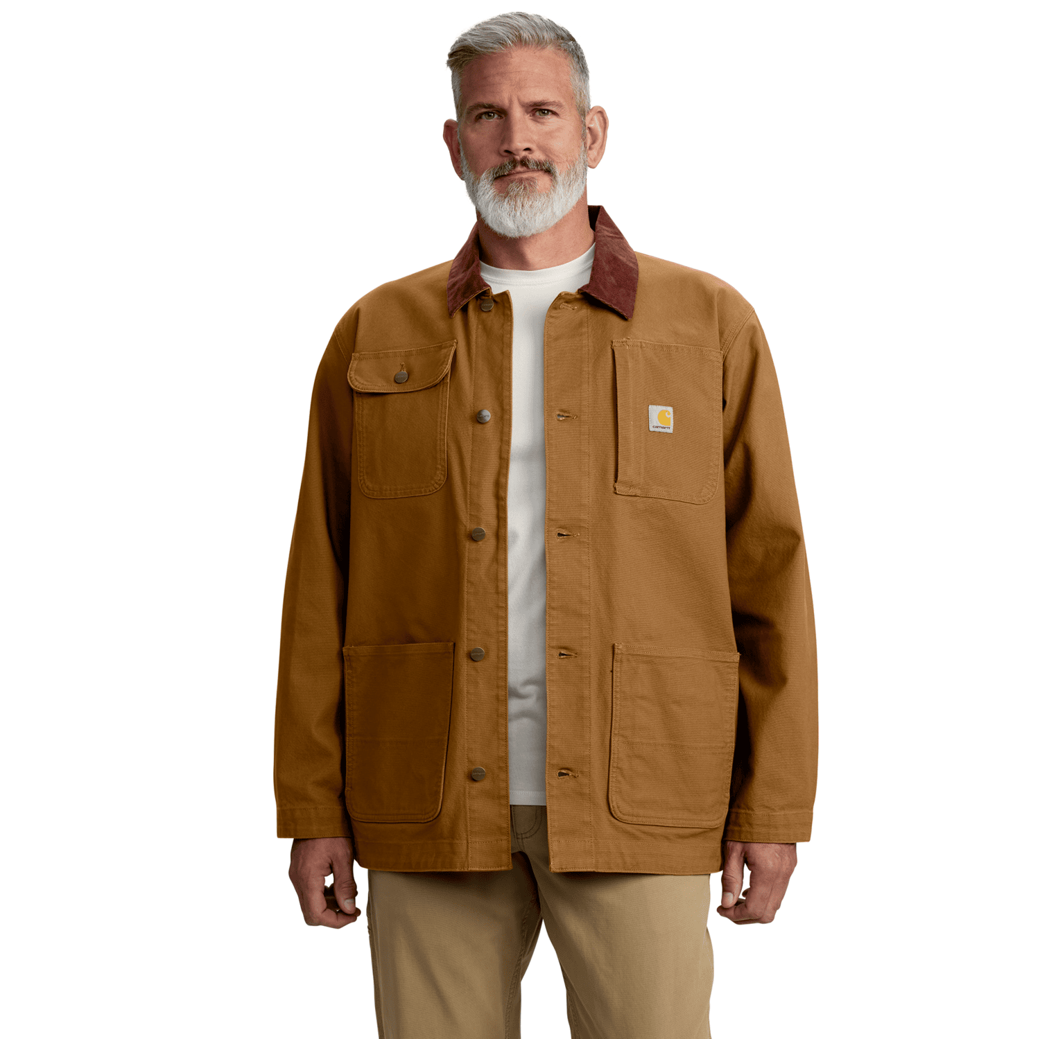 Carhartt Iconic C01 Rugged Flex™ Duck Chore Coat Herr Carhartt Brown