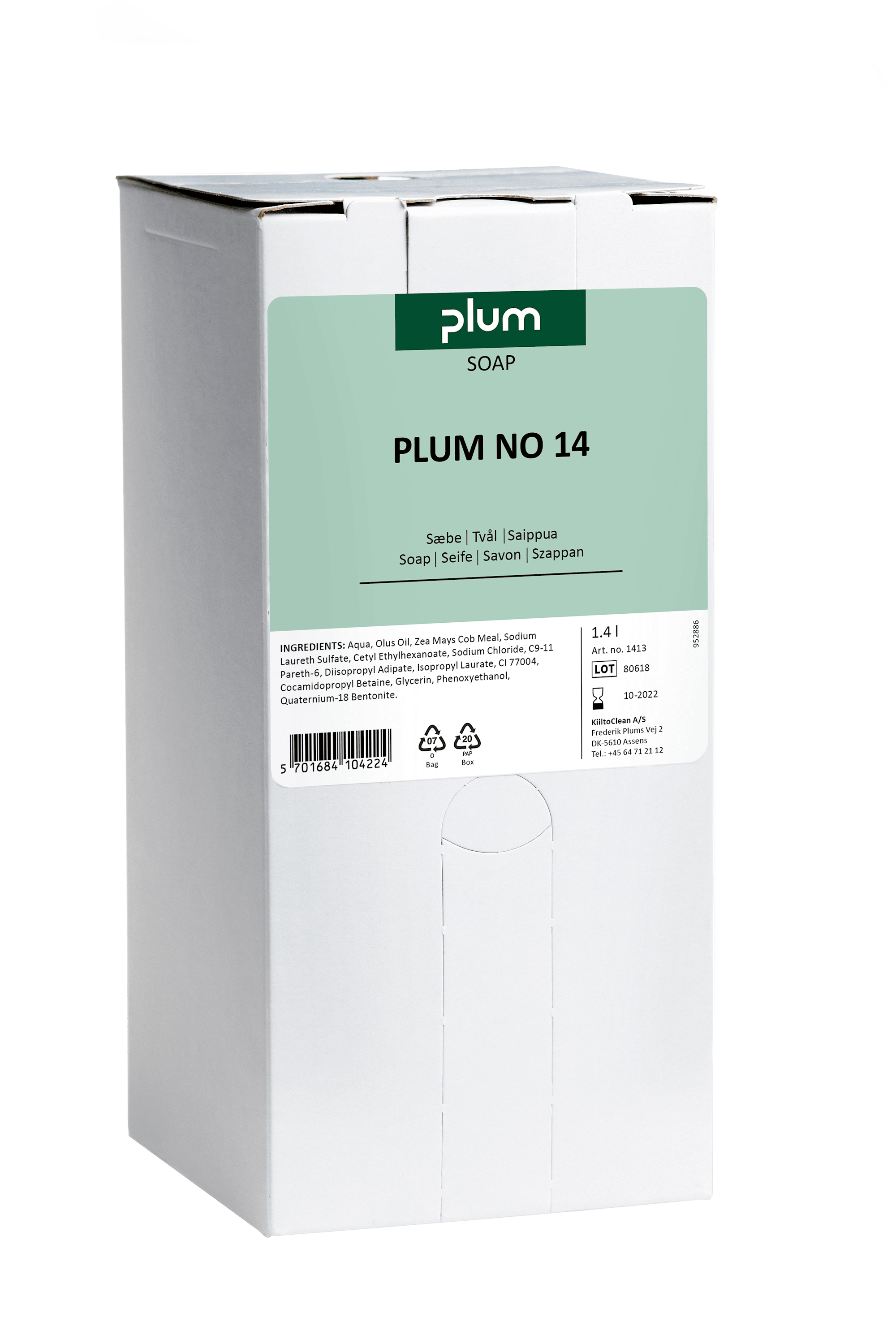 Plum No. 14 Handtvål, parfymerad, 1,4 L