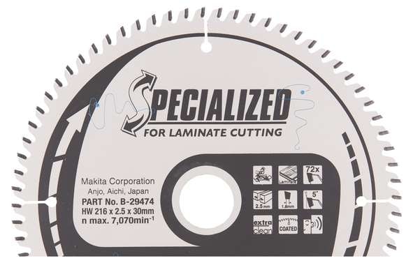 Makita Pyörösahanterä HM 216 mm, Z-72 Jiirisahat